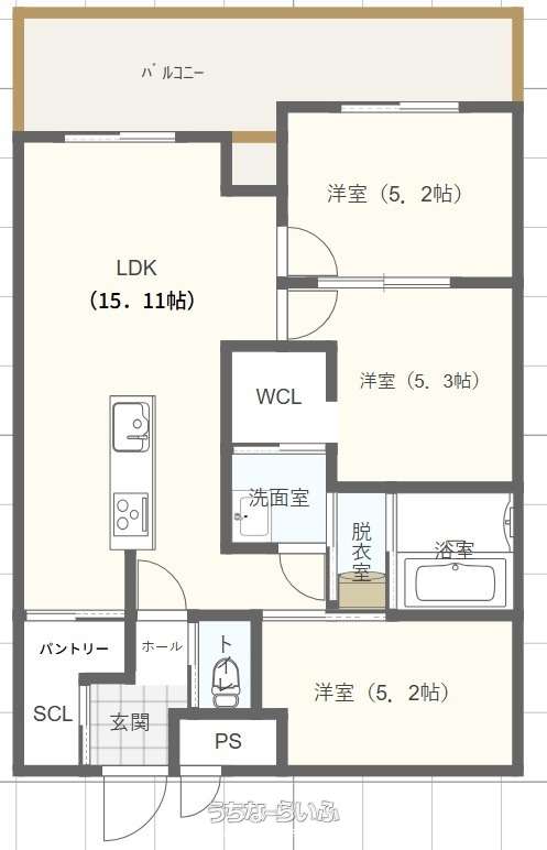 喜友名共同住宅 B【2～5階】号 / 宜野湾市喜友名2丁目 / 3LDK / 18万円