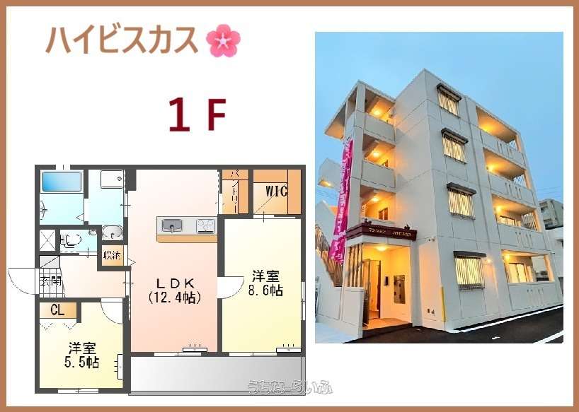 ✨マンション ハイビスカス✨ 1F号 / 北谷町伊平2丁目 / 2LDK / 1階