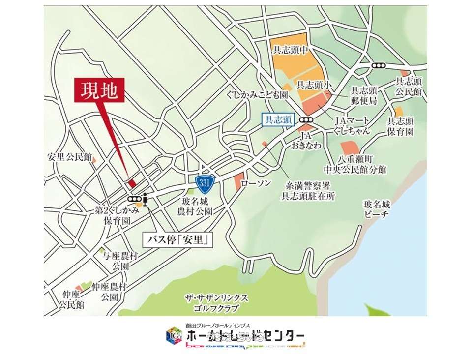 地図 : こちらの物件は閑静な住宅街に位置しており生活しやすい環境となります♪