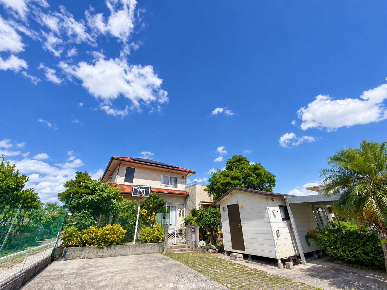 建物外観 : 約116坪の広々とした土地で、ゆったりと暮らせます♪