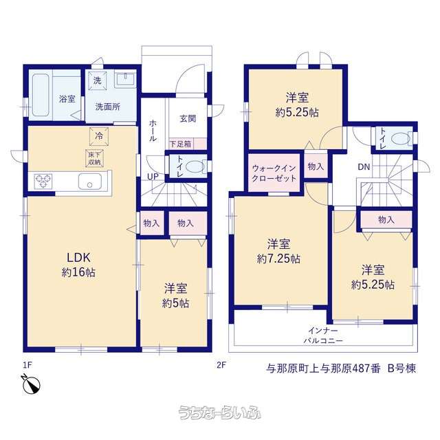 間取り図 : B号棟