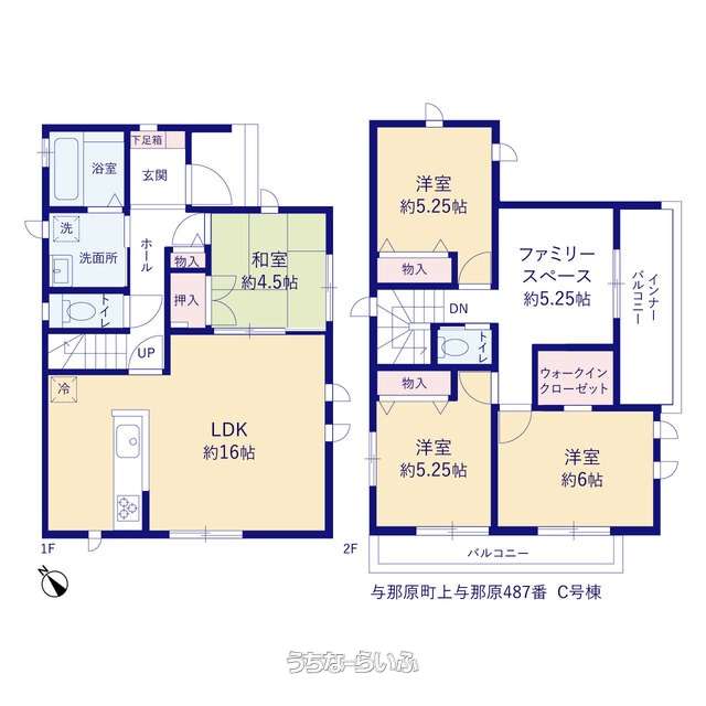 間取り図 : C号棟