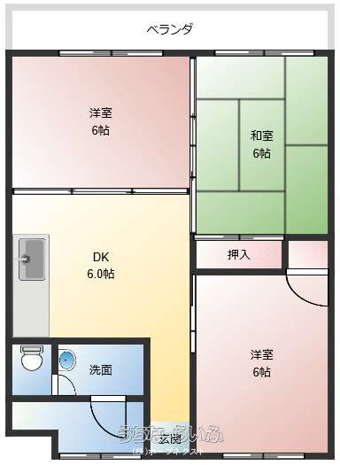 サンハイツ沢岻 303号