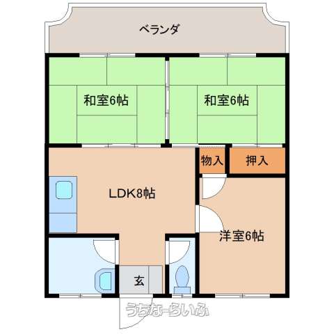 ヴィレージ与儀 201号