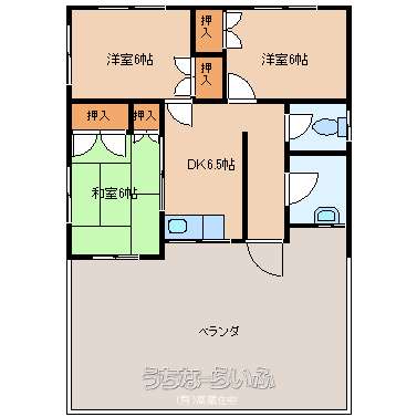 大城貸家 2F号