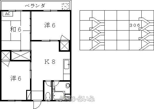 コーポラスしほ 306号