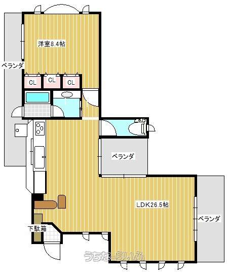 マンションハピネスＩＩ　 2F号