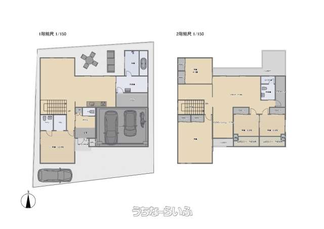 オーシャンビューガレージ付2階建て読谷波平