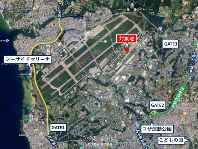 嘉手納飛行場　沖縄市宇久田71㎡