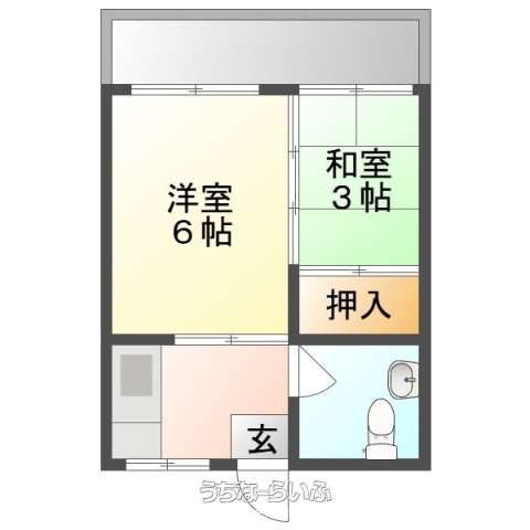 知念住宅B棟 2-D号