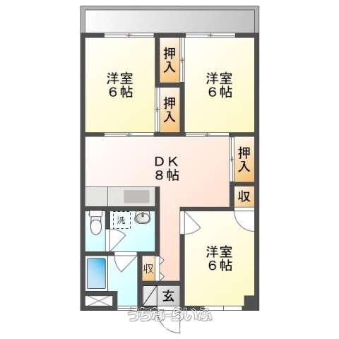 新地マンション 602号