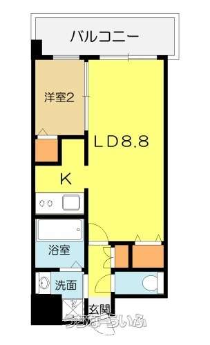 Prunelle Hantagawa（プリュネル繁多川 ） 602号