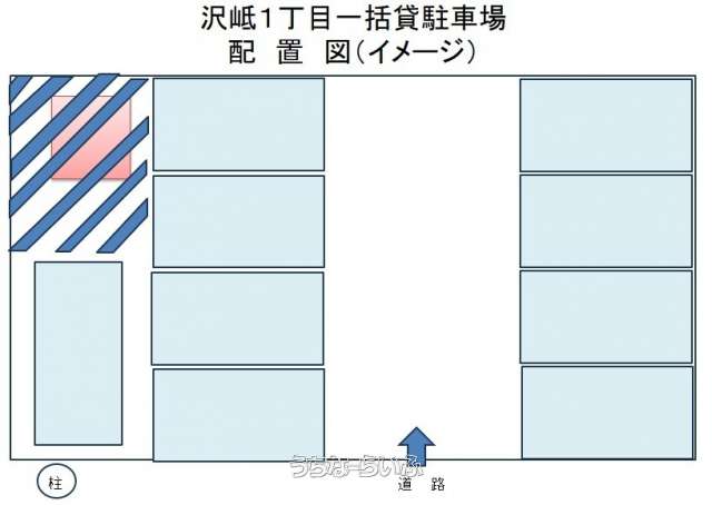 沢岻1丁目月極貸駐車場
