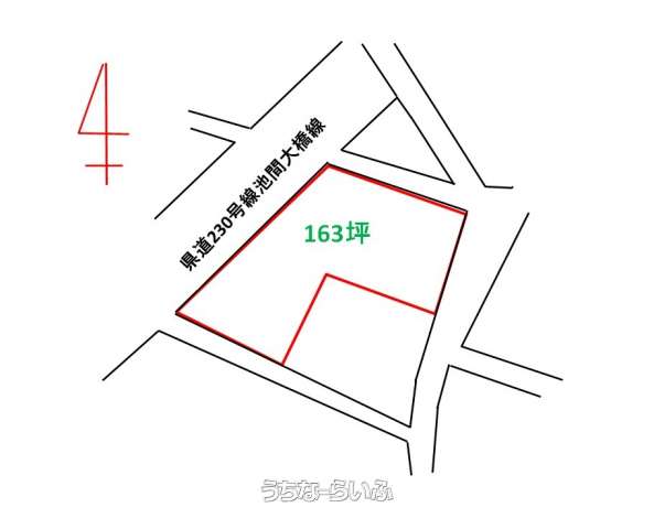 平良字池間238-1　163.05坪