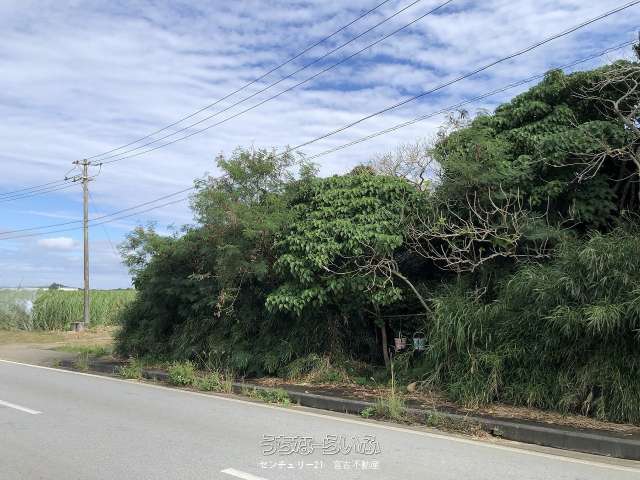 【土地】西仲宗根 添道の通りに面した 約65坪 宅地