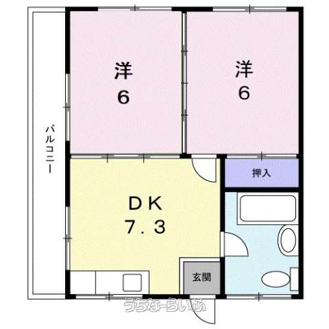 丸勝アパートＢ棟 A号