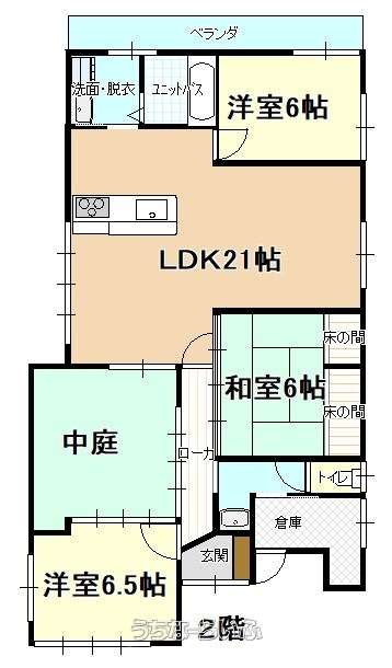 岸本戸建3階（11月末空き予定） 2F号