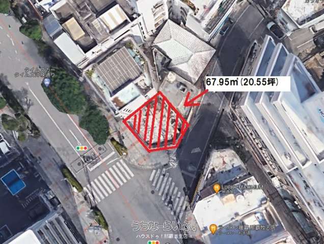 沖映大通り沿い角地