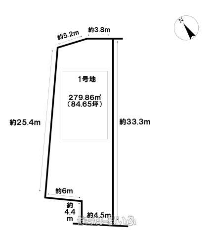 ハ　土地　名護市田井等　全3区画　1号地