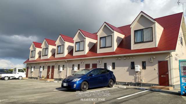 1LDKのメゾネットタイプ！敷地の広いアパートです！