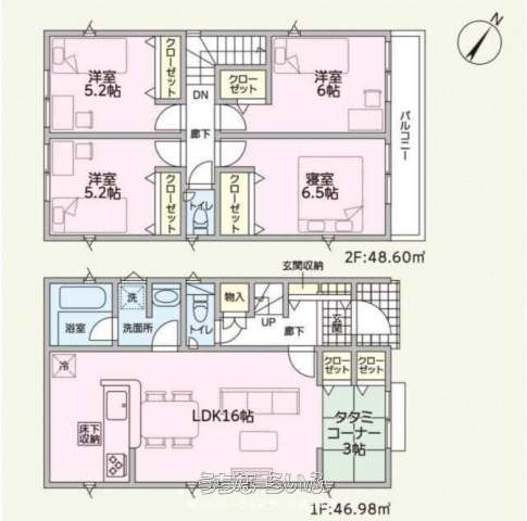新築　クレイドルガーデンうるま市天願第3(全4棟)　3号棟