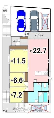 北中城村喜舎場 3LDK 1F号